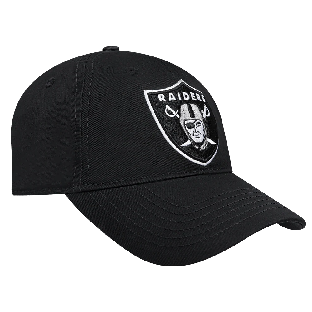 NFL LAS VEGAS RAIDERS FAST LANE LOGO DAD HAT (BLACK) - Image 2