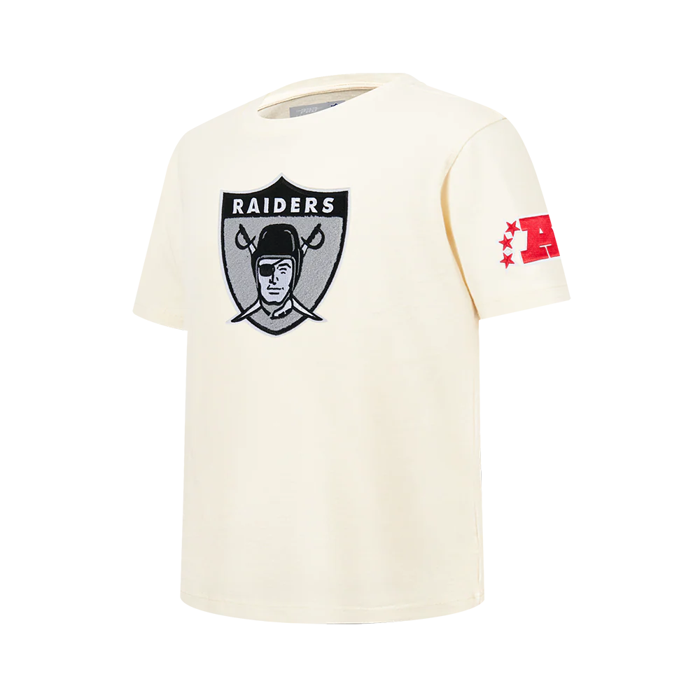 NFL LAS VEGAS RAIDERS RETRO CLASSICS BIG BOY'S SS TEE (EGGSHELL) - Image 3