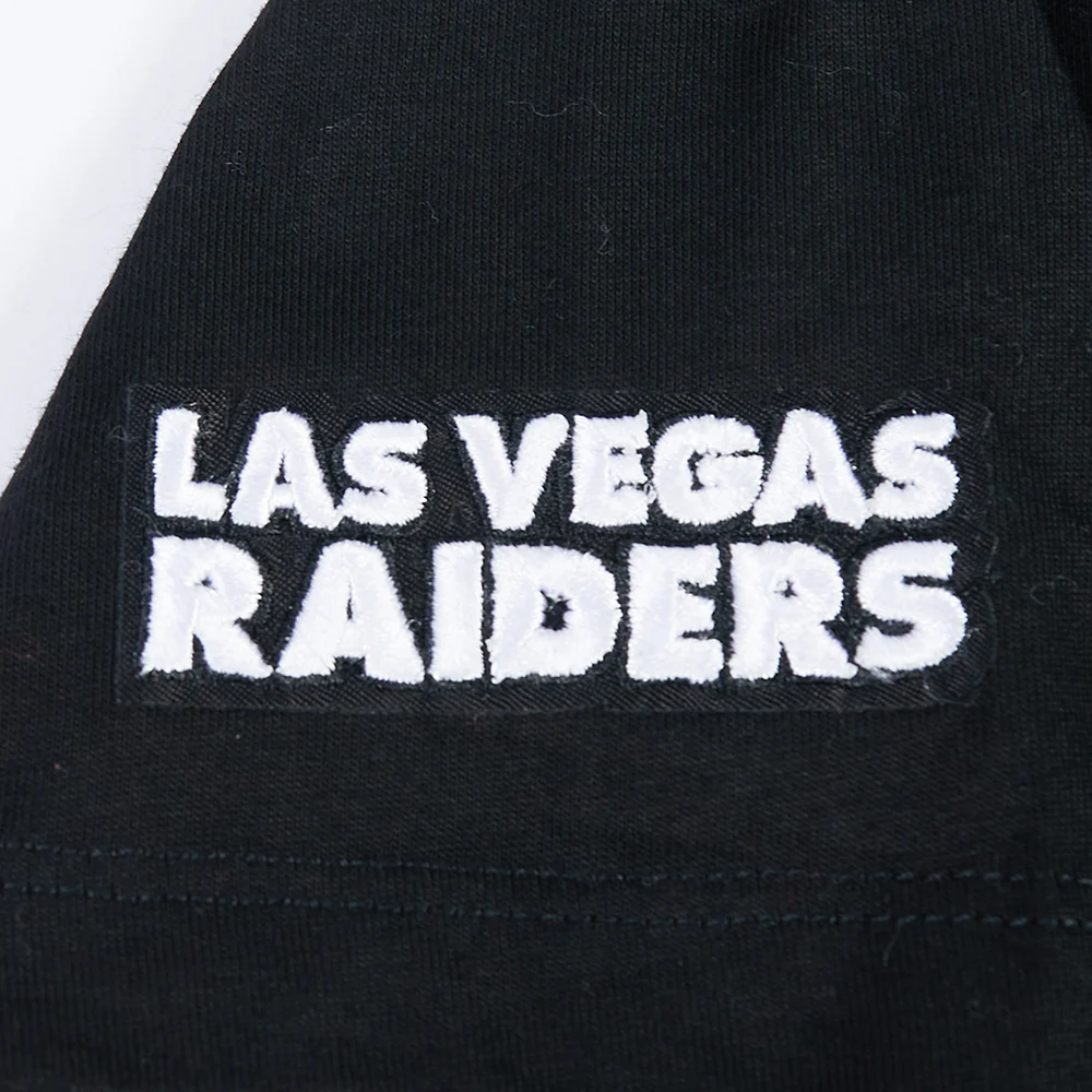 NFL LAS VEGAS RAIDERS CLASSIC LITTLE GIRL'S SS BOXY TEE (BLACK) - Image 12