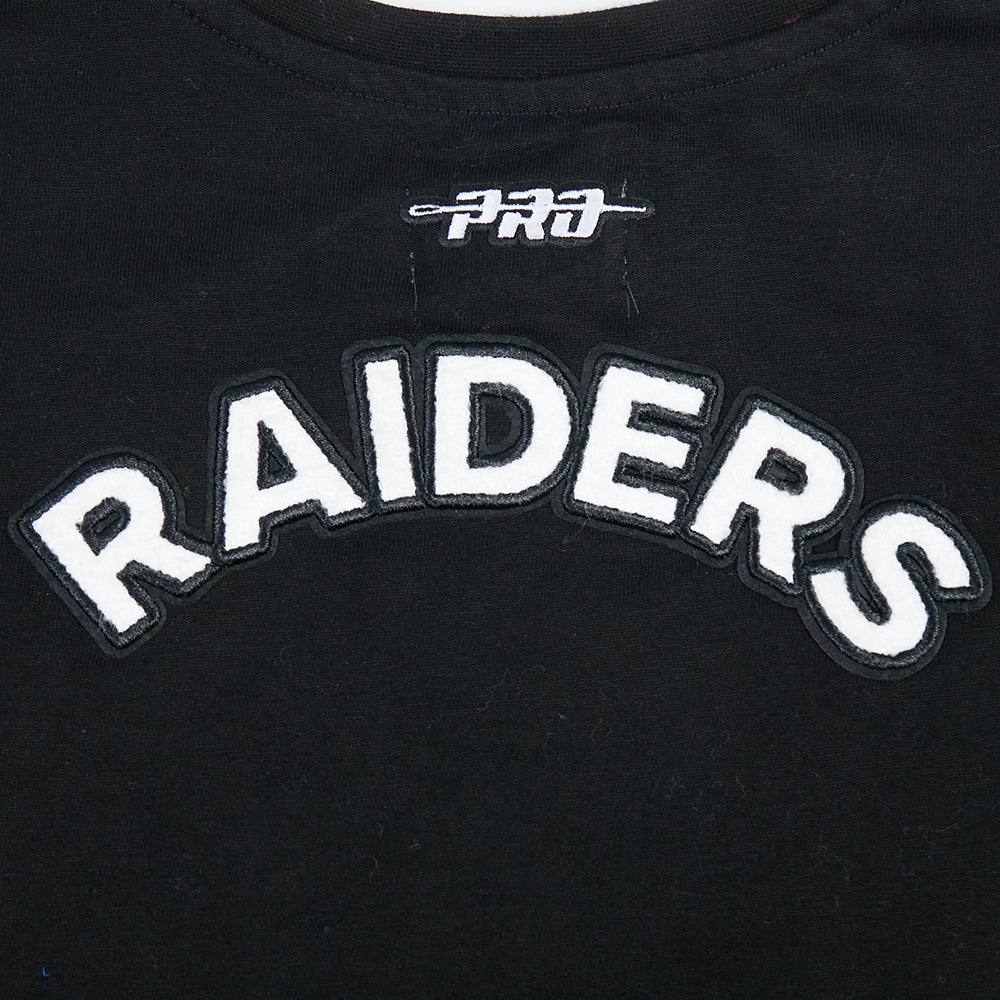 NFL LAS VEGAS RAIDERS CLASSIC LITTLE GIRL'S SS BOXY TEE (BLACK) - Image 8