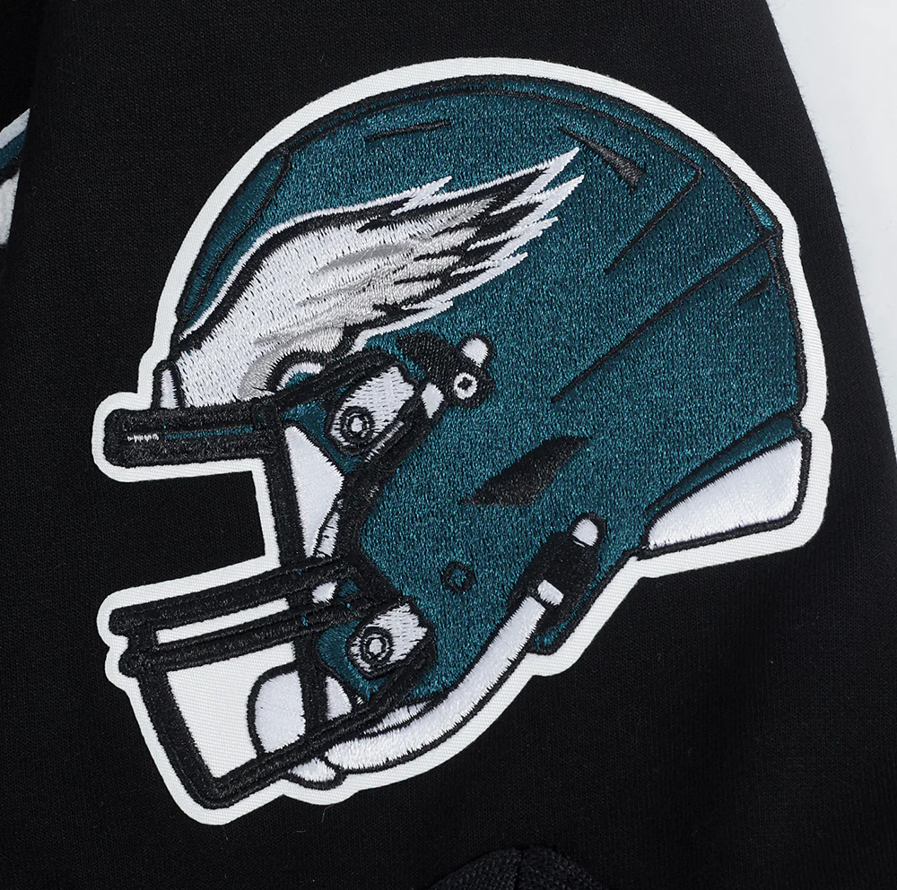 NFL PHILADELPHIA EAGLES JALEN HURTS #1 CLASSIC MEN'S WARM UP JACKET (BLACK) - Image 9