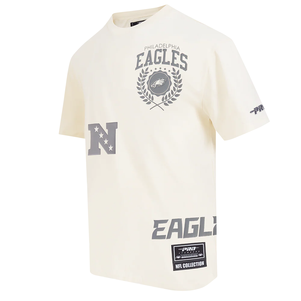 NFL PHILADELPHIA EAGLES STREET TEAM MEN'S CJ DROP SHOULDER TEE (EGGSHELL) - Image 3