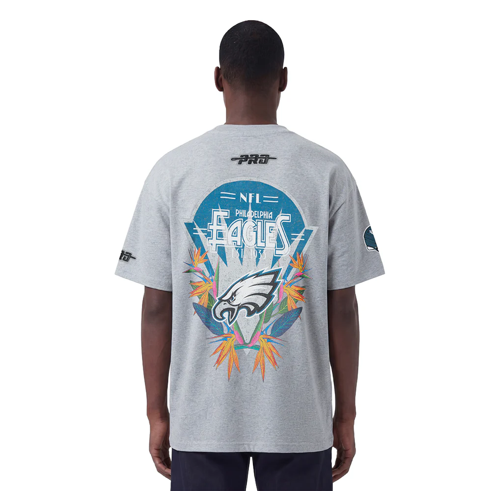 NFL PHILADELPHIA EAGLES PARADISE MEN'S S/S TEE (DARK HEATHER GRAY) - Image 2