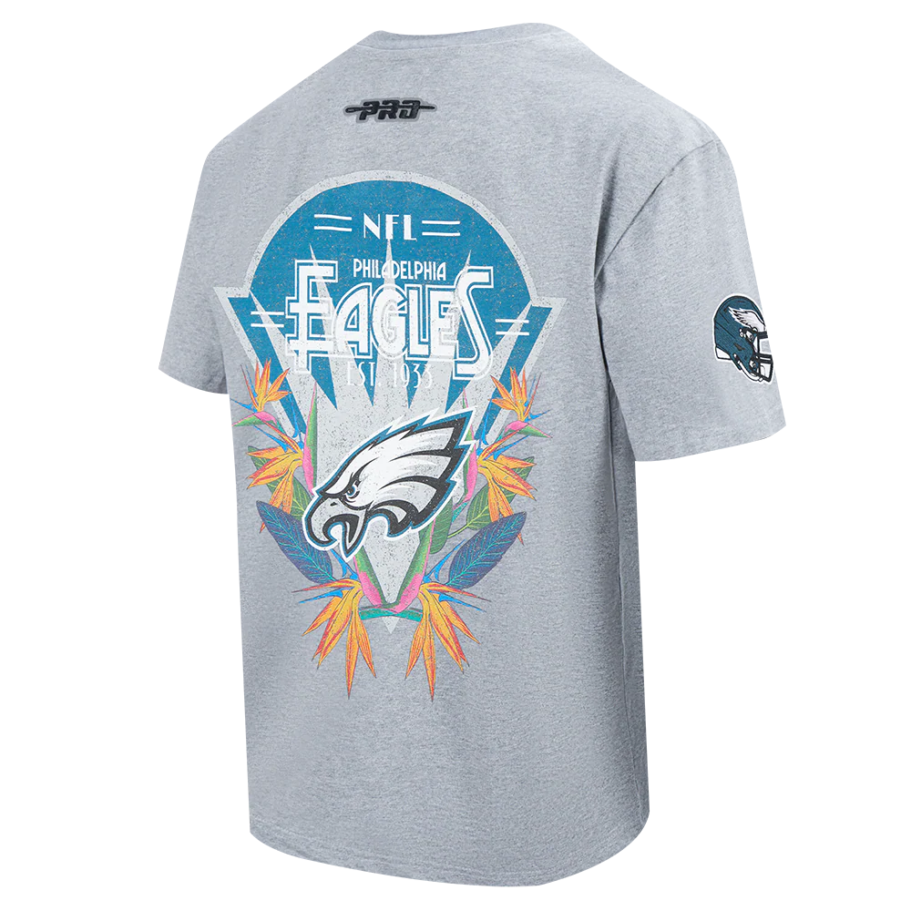 NFL PHILADELPHIA EAGLES PARADISE MEN'S S/S TEE (DARK HEATHER GRAY) - Image 4