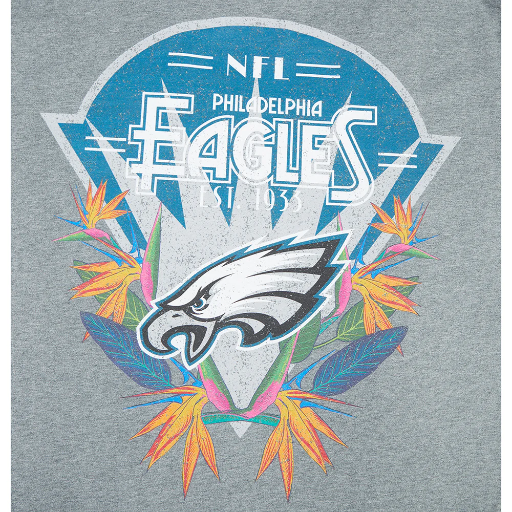 NFL PHILADELPHIA EAGLES PARADISE MEN'S S/S TEE (DARK HEATHER GRAY) - Image 5