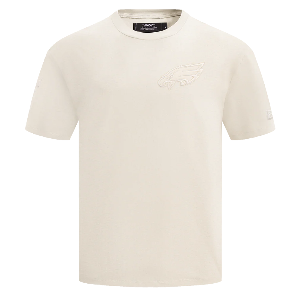 NFL PHILADELPHIA EAGLES NEUTRAL DROP SHOULDER MEN'S TEE (EGGSHELL)