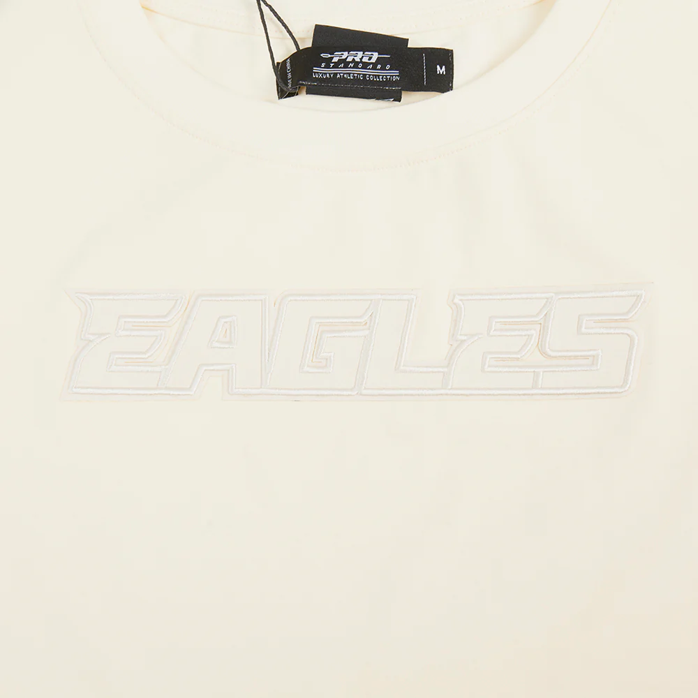 NFL PHILADELPHIA EAGLES NEUTRAL WOMEN'S BOXY TEE (EGGSHELL) - Image 5