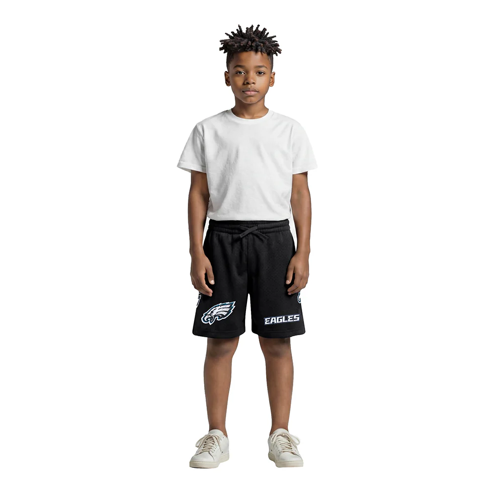 NFL PHILADELPHIA EAGLES CLASSIC LITTLE BOY'S MESH SHORT (BLACK) - Image 3