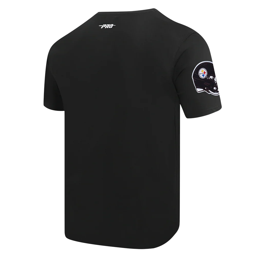 NFL PITTSBURGH STEELERS SCRIPT TAIL MEN'S SJ TEE (BLACK) - Image 4