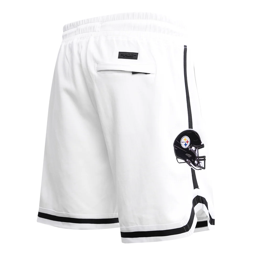 NFL PITTSBURGH STEELERS CLASSIC CHENILLE MEN'S DK SHORT (WHITE) - Image 4