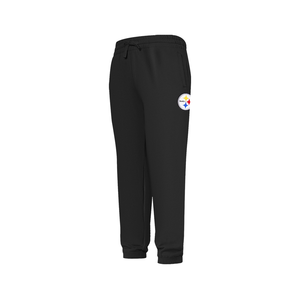 NFL PITTSBURGH STEELERS CLASSIC BIG BOYS FLEECE SWEATPANT (BLACK) - Image 7