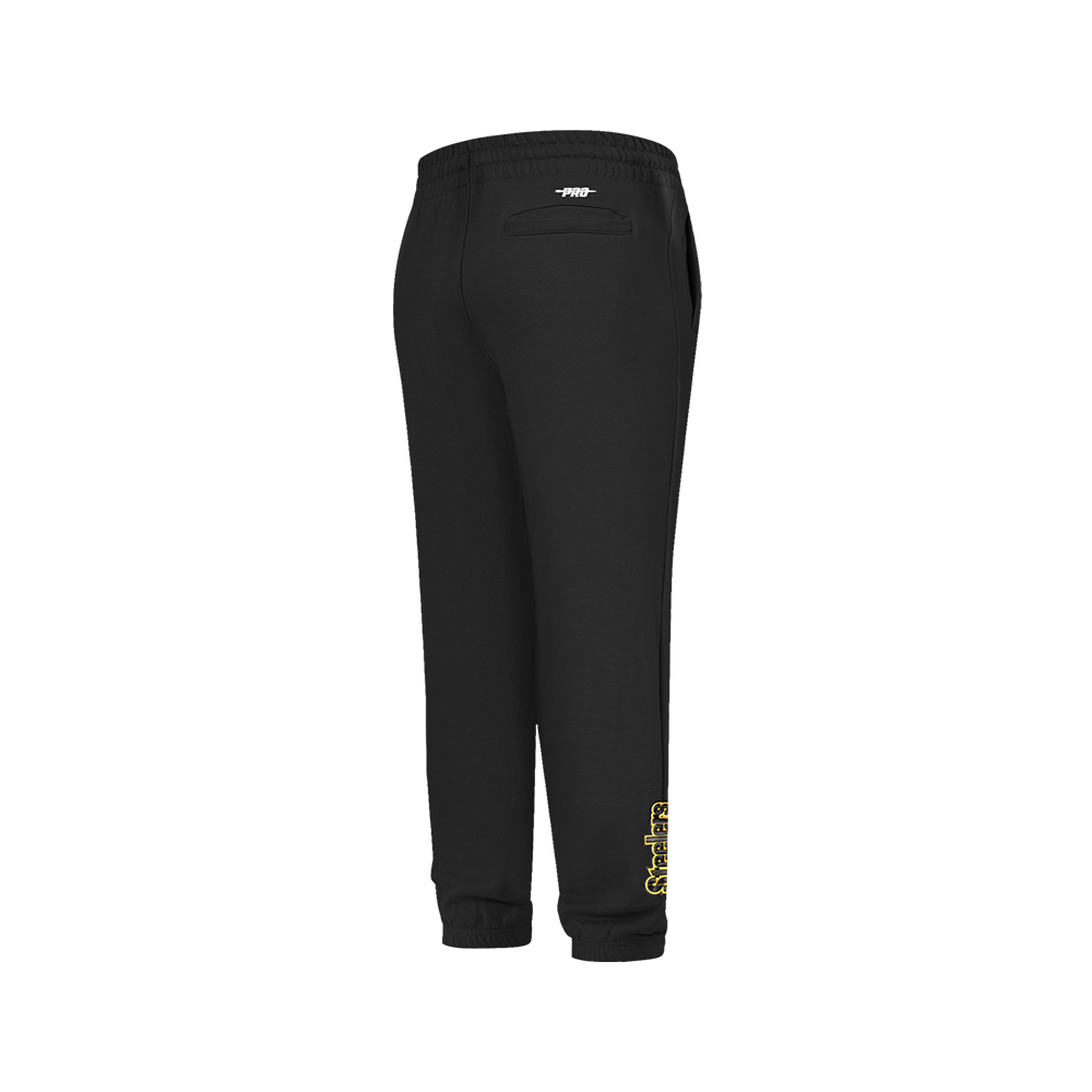 NFL PITTSBURGH STEELERS CLASSIC BIG BOYS FLEECE SWEATPANT (BLACK) - Image 8