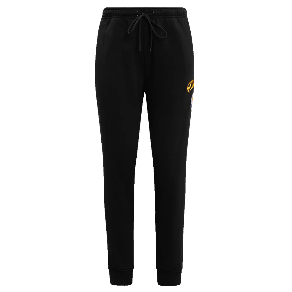 NFL PITTSBURGH STEELERS CLASSIC WOMEN'S FLEECE SWEATPANT (BLACK) - Image 2