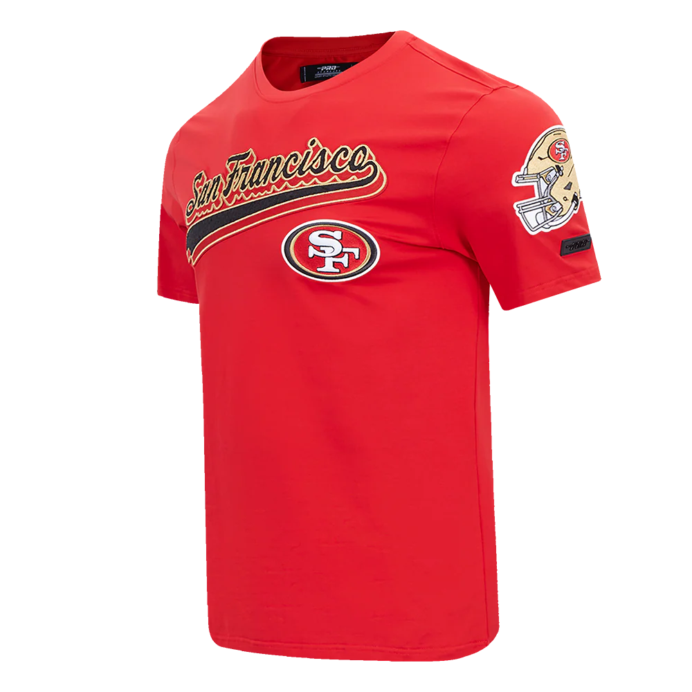 NFL SAN FRANCISCO 49ERS SCRIPT TAIL MEN'S   TEE (RED) - Image 2