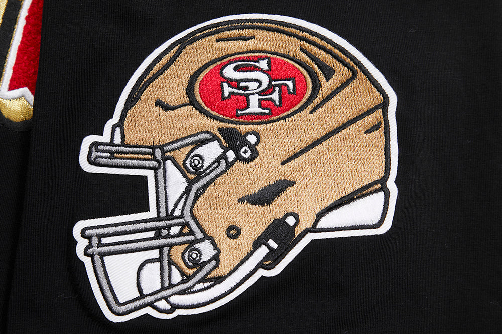 NFL SAN FRANCISCO 49ERS CLASSIC CHENILLE TEE (BLACK) - Image 6