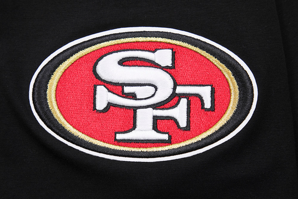 NFL SAN FRANCISCO 49ERS CLASSIC CHENILLE TEE (BLACK) - Image 7