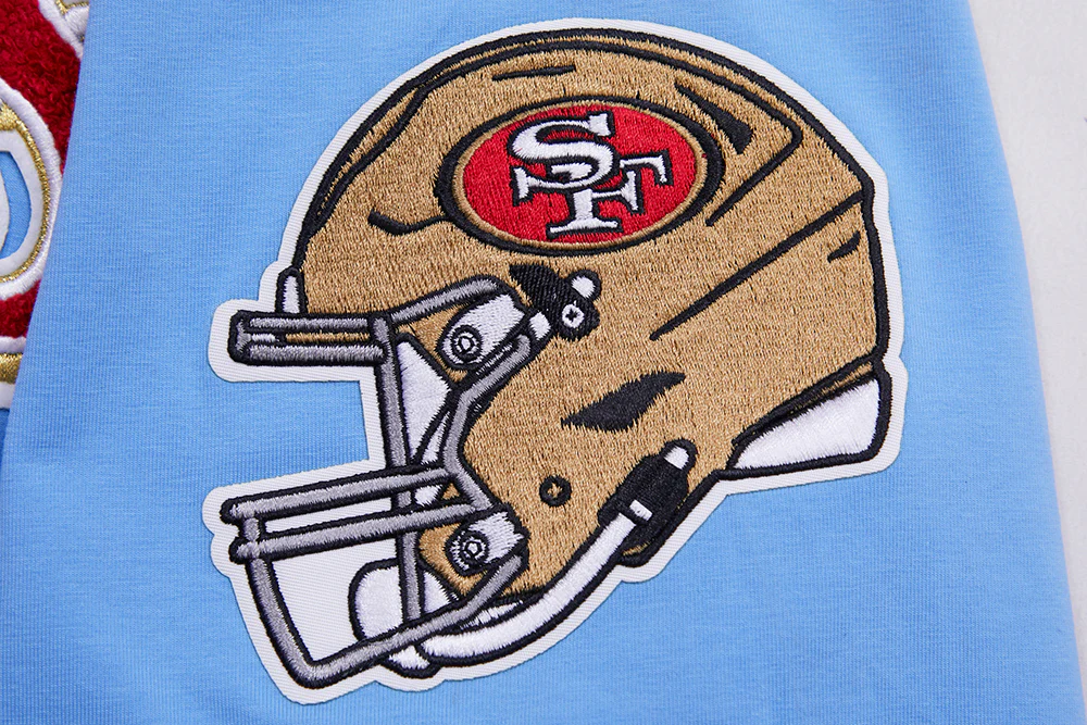 NFL SAN FRANCISCO 49ERS CLASSIC CHENILLE TEE (UNIVERSITY BLUE) - Image 5