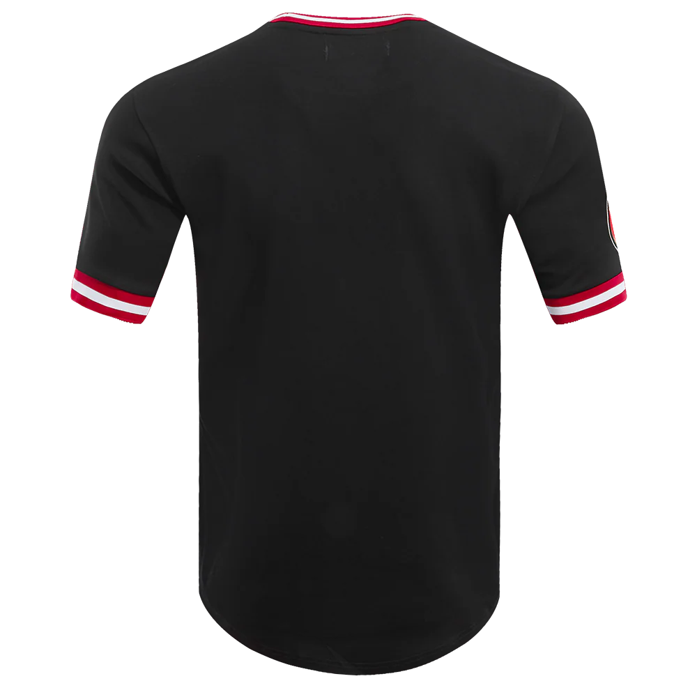 NFL SAN FRANCISCO 49ERS CLASSIC CHENILLE DOUBLE KNIT TEE (BLACK) - Image 4