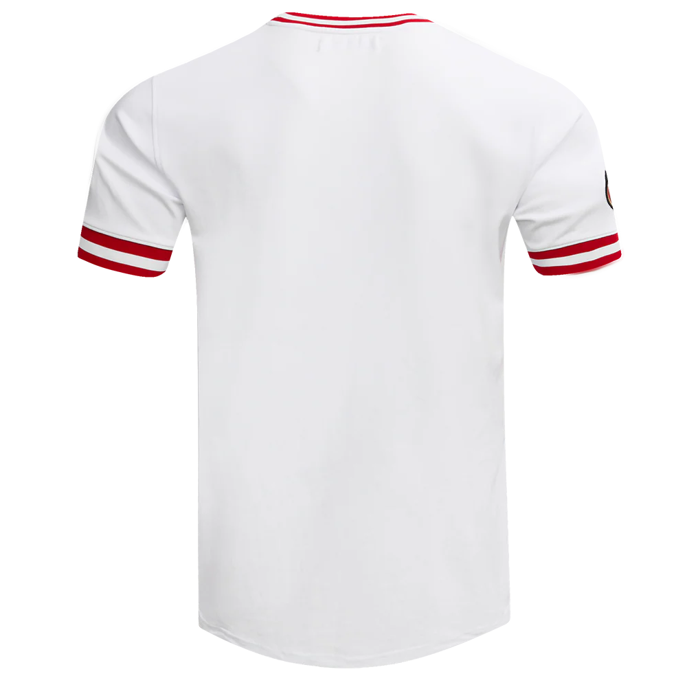 NFL SAN FRANCISCO 49ERS CLASSIC CHENILLE DOUBLE KNIT TEE (WHITE) - Image 4