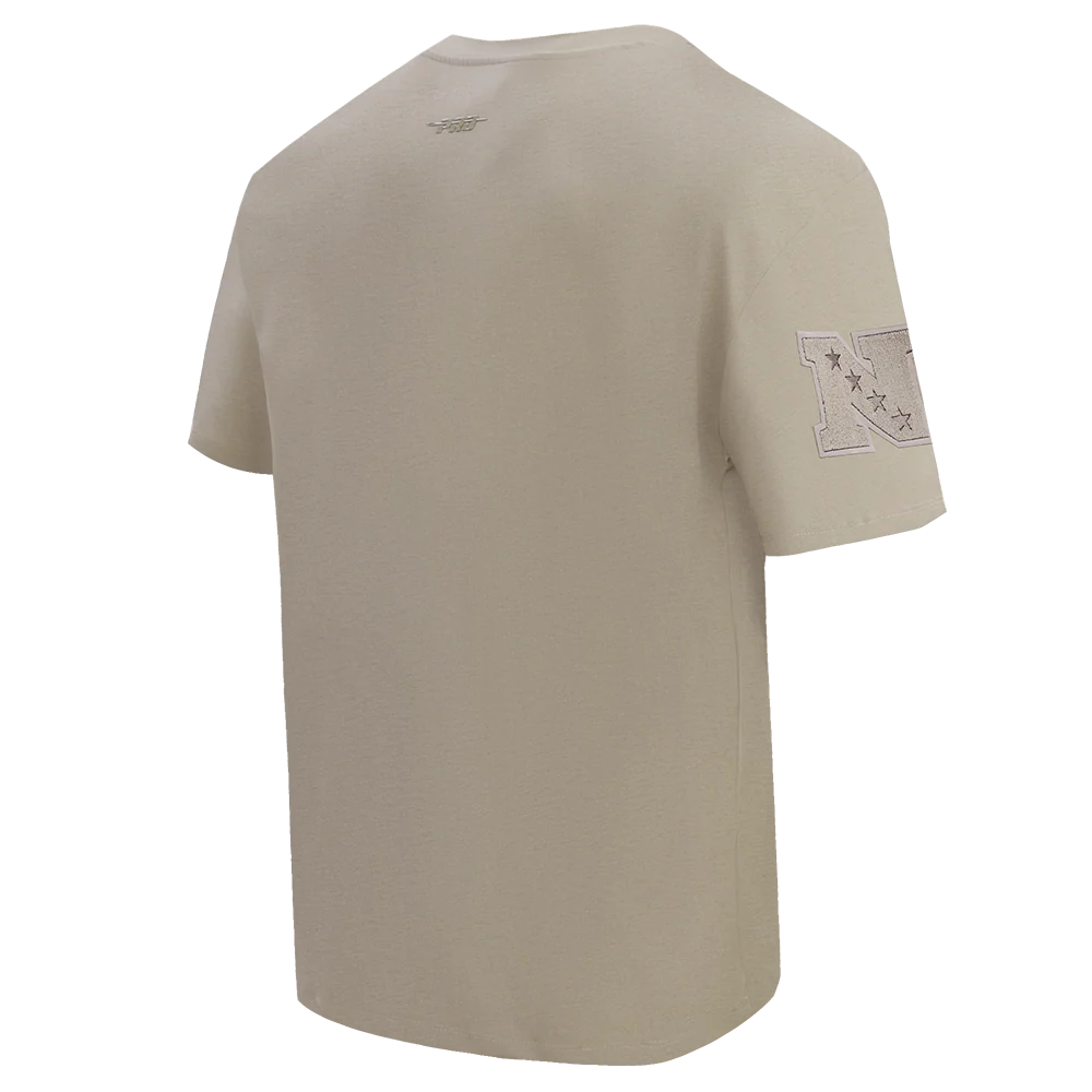 NFL SAN FRANCISCO 49ERS NEUTRAL MEN'S COTTON JERSEY DROP SHOULDER TEE (TAUPE) - Image 4