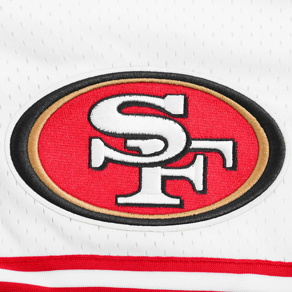 NFL SAN FRANCISCO 49ERS CLASSIC MESH MEN'S SHORT (WHITE/RED) - Image 6