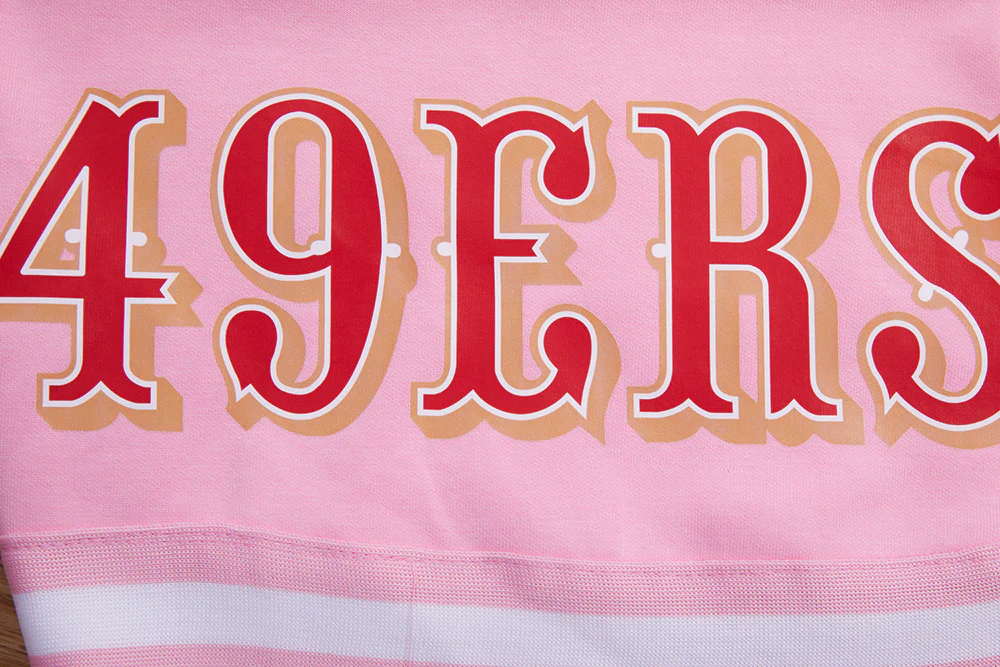 NFL SAN FRANCISCO 49ERS CLASSIC CHENILLE DK SHORT (PINK) - Image 6