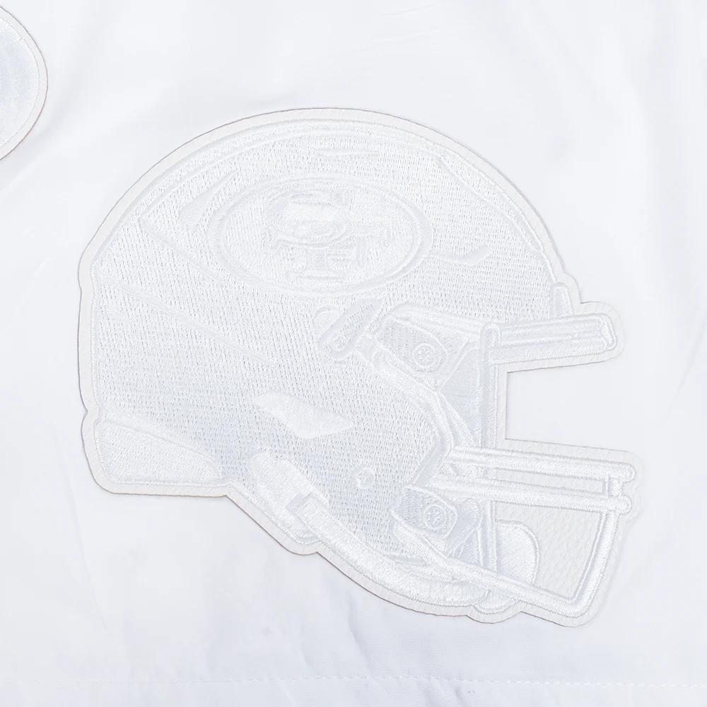 NFL SAN FRANCISCO 49ERS WHITE OUT MEN'S WOVEN SHORT (WHITE) - Image 5
