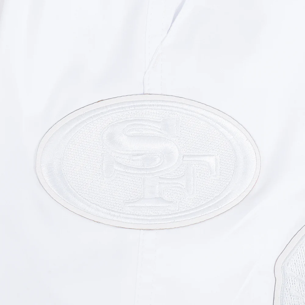 NFL SAN FRANCISCO 49ERS WHITE OUT MEN'S WOVEN SHORT (WHITE) - Image 7