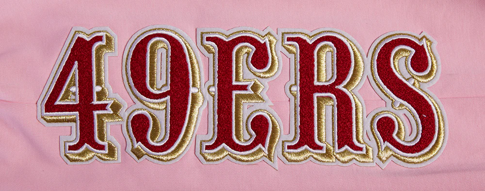 NFL SAN FRANCISCO 49ERS CLASSIC CHENILLE DK JOGGER (PINK) - Image 6