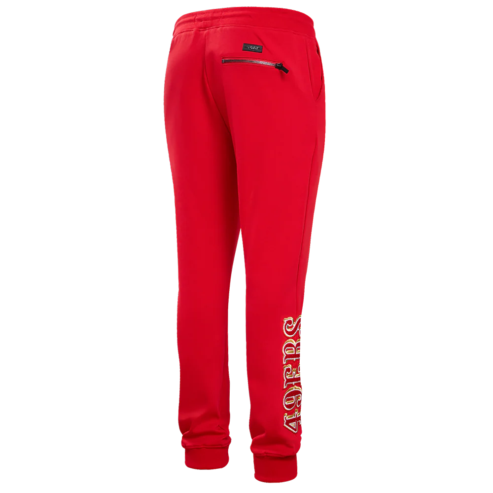 NFL SAN FRANCISCO 49ERS CLASSIC CHENILLE DK JOGGER (RED) - Image 3