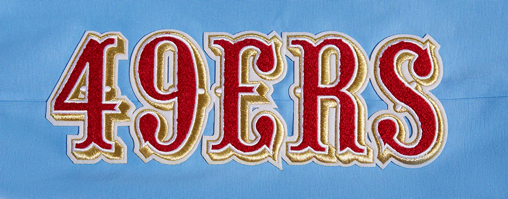 NFL SAN FRANCISCO 49ERS CLASSIC CHENILLE DK JOGGER (UNIVERSITY BLUE) - Image 5