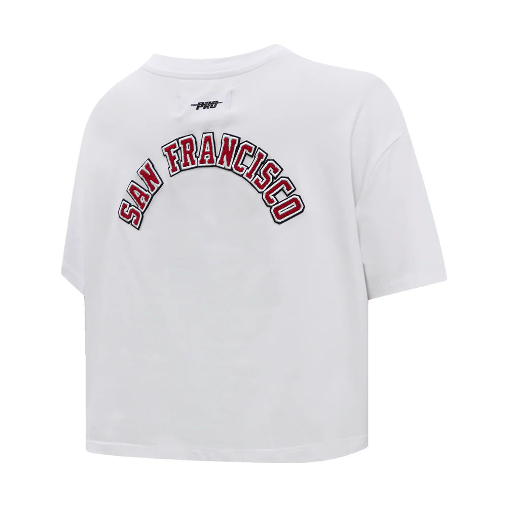 NFL SAN FRANCISCO 49ERS CLASSIC SINGLE JERSEY BOXY TEE (WHITE) - Image 3