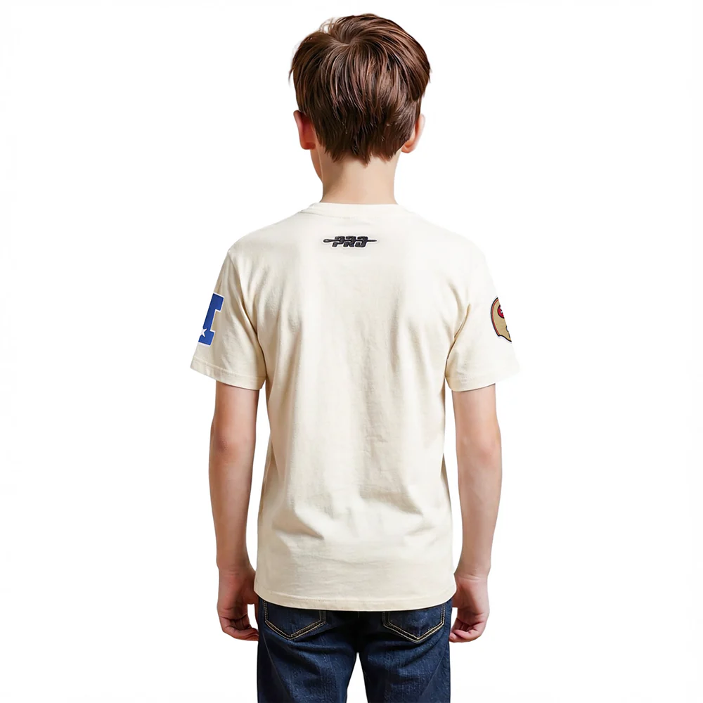 NFL SAN FRANCISCO 49ERS RETRO CLASSICS BIG BOY'S SS TEE (EGGSHELL) - Image 2