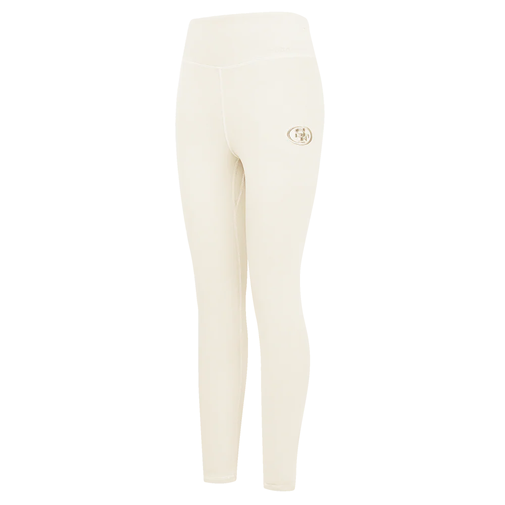 NFL SAN FRANCISCO 49ERS NEUTRAL WOMEN'S JERSEY LEGGING (EGGSHELL)