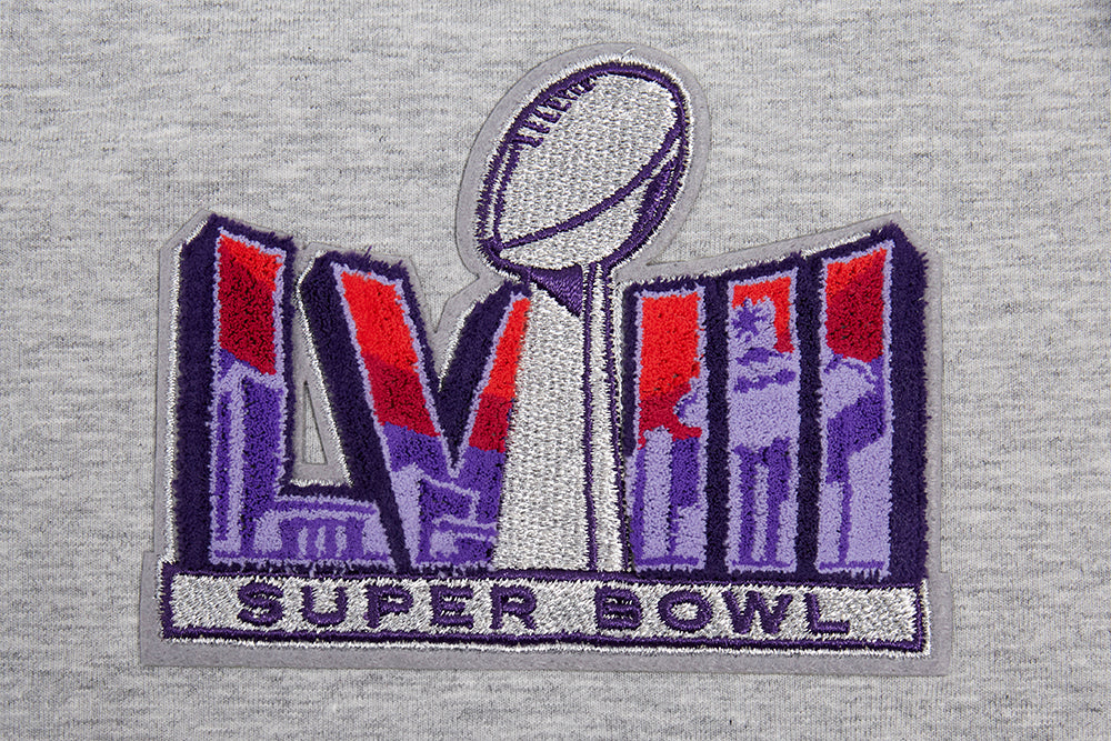 NFL NFL SUPERBOWL LVIII SINGLE JERSEY BOXY WOMEN'S TEE (HEATHER GREY) - Image 5
