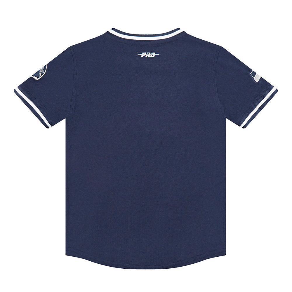 NFL SEATTLE SEAHAWKS CLASSIC LITTLE BOYS SHORT SLEEVE STRIPED RIB TEE (MIDNIGHT NAVY) - Image 12