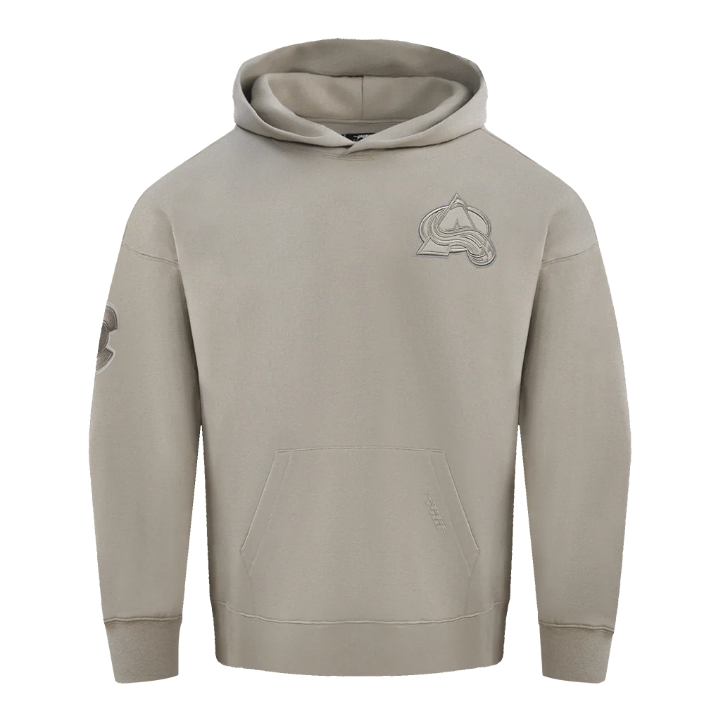 NHL COLORADO AVALANCHE NEUTRAL MEN'S DROP SHOULDER PULLOVER HOODIE (TAUPE) - Image 5