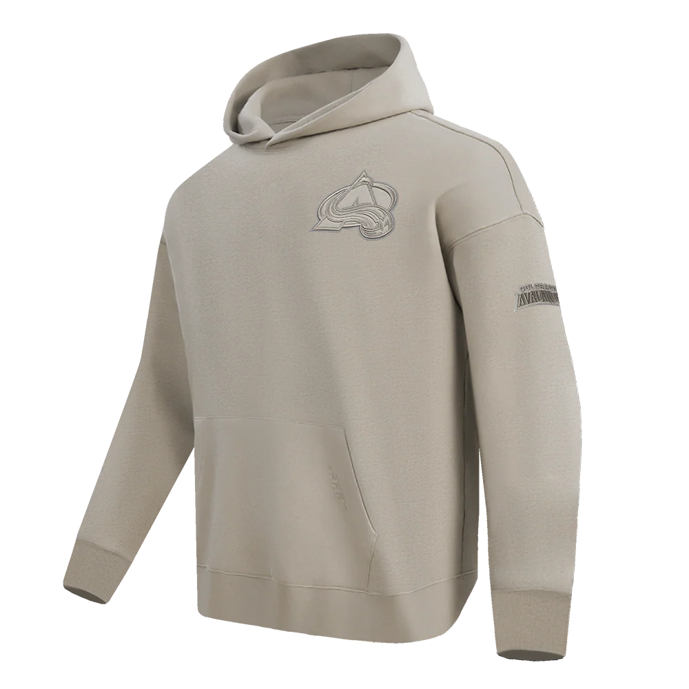 NHL COLORADO AVALANCHE NEUTRAL MEN'S DROP SHOULDER PULLOVER HOODIE (TAUPE) - Image 6