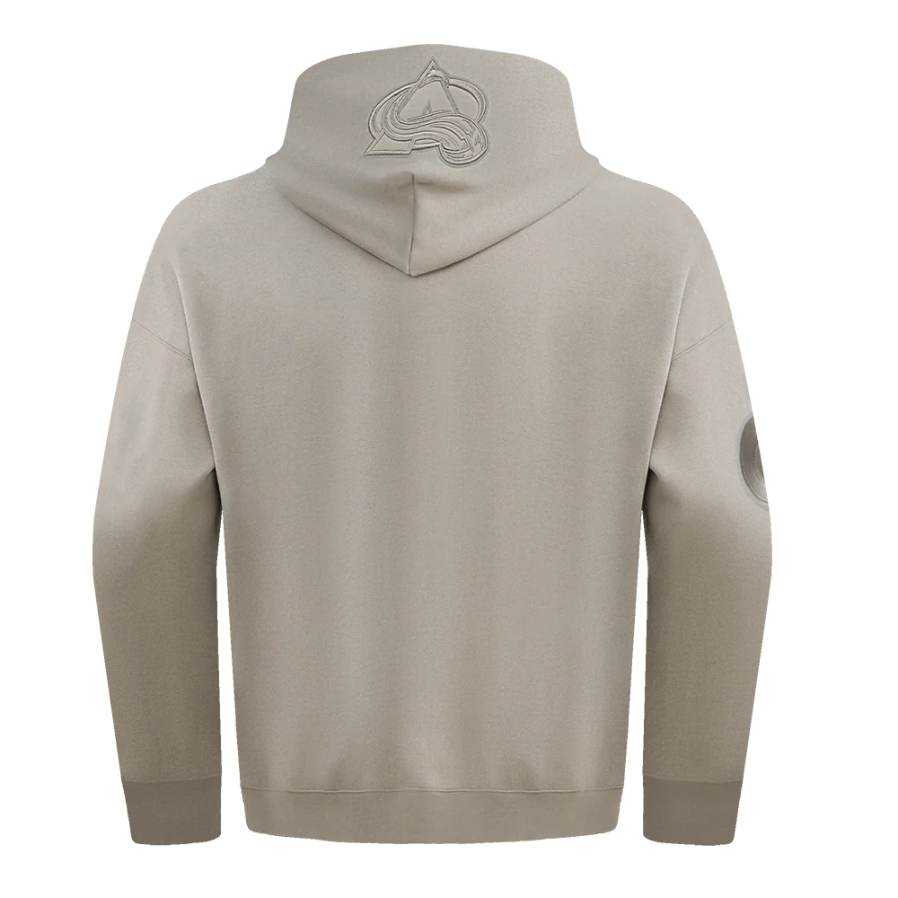 NHL COLORADO AVALANCHE NEUTRAL MEN'S DROP SHOULDER PULLOVER HOODIE (TAUPE) - Image 7