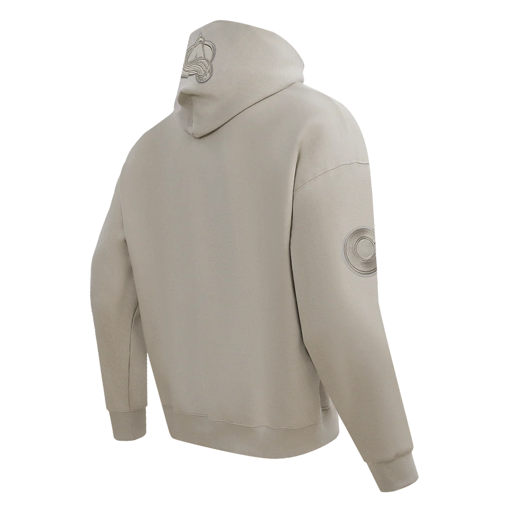 NHL COLORADO AVALANCHE NEUTRAL MEN'S DROP SHOULDER PULLOVER HOODIE (TAUPE) - Image 8