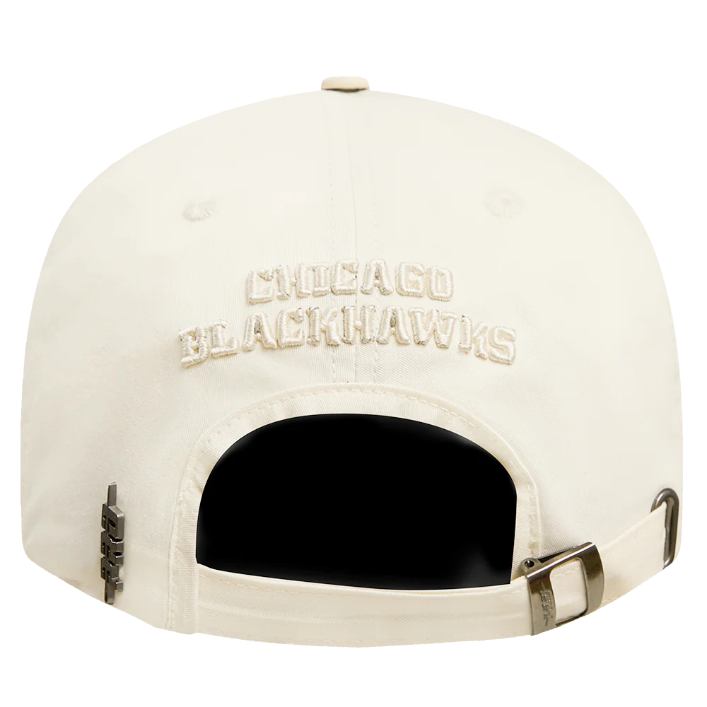 NHL CHICAGO BLACKHAWKS NEUTRAL DAD HAT (EGGSHELL) - Image 5