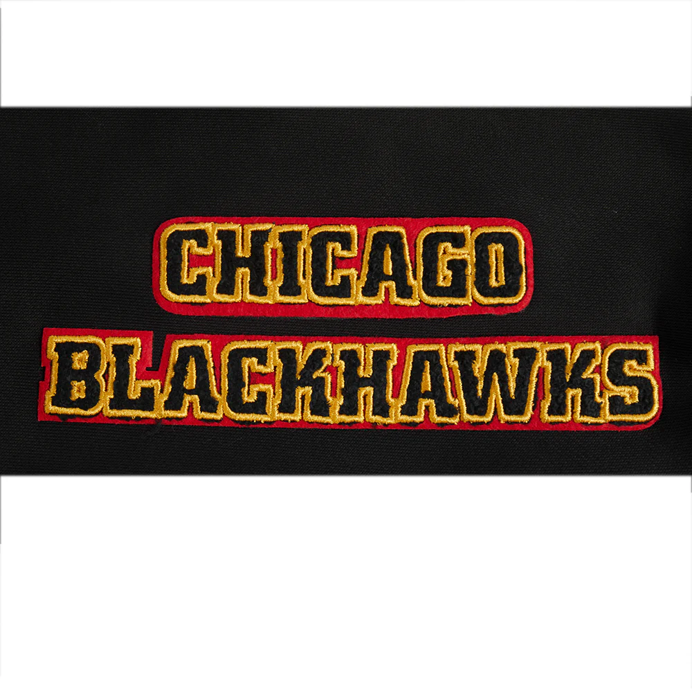 NHL CHICAGO BLACKHAWKS CLASSIC WOMEN'S FLC HOODIE DRESS (BLACK) - Image 5