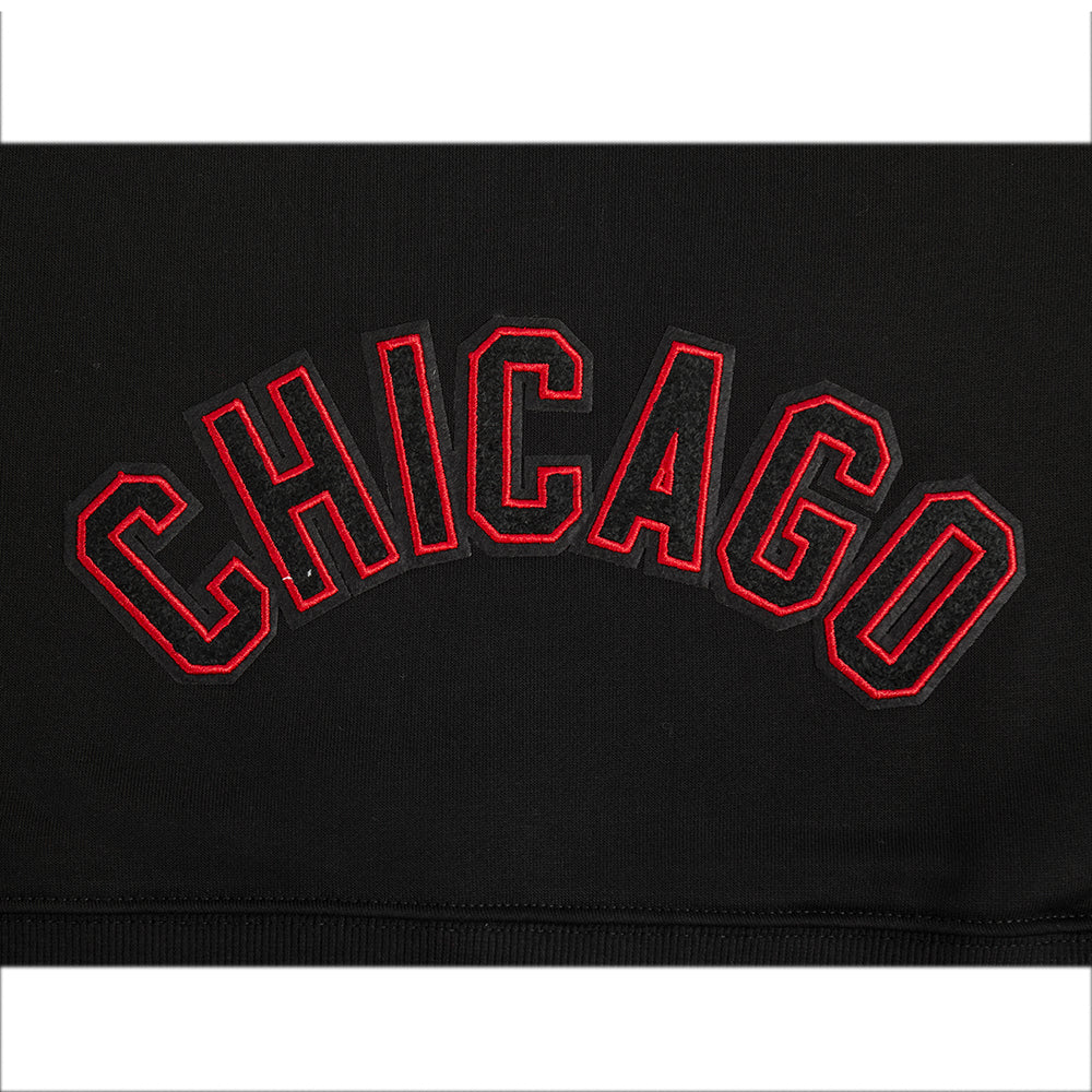 NHL CHICAGO BLACKHAWKS CLASSIC WOMEN'S FLC HOODIE DRESS (BLACK) - Image 6