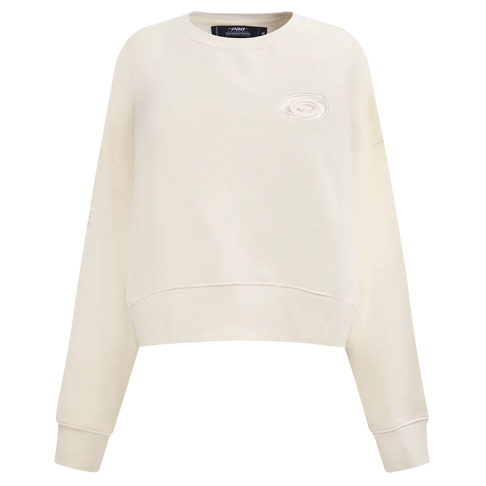 NHL CAROLINA HURRICANES NEUTRAL WOMEN'S CREWNECK (EGGSHELL)
