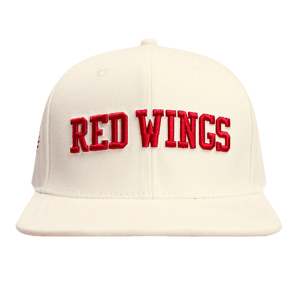 NHL DETROIT RED WINGS WORD SNAPBACK (EGGSHELL)