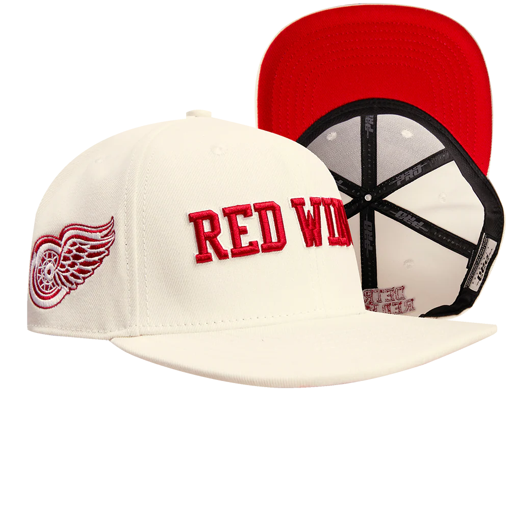 NHL DETROIT RED WINGS WORD SNAPBACK (EGGSHELL) - Image 8