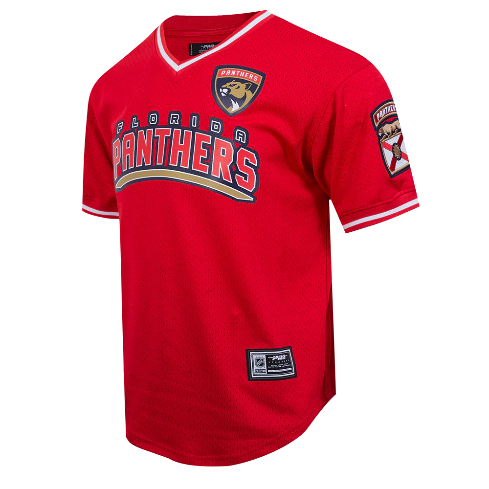 NHL FLORIDA PANTHERS CLASSIC MESH MEN'S TEE (RED) - Image 2