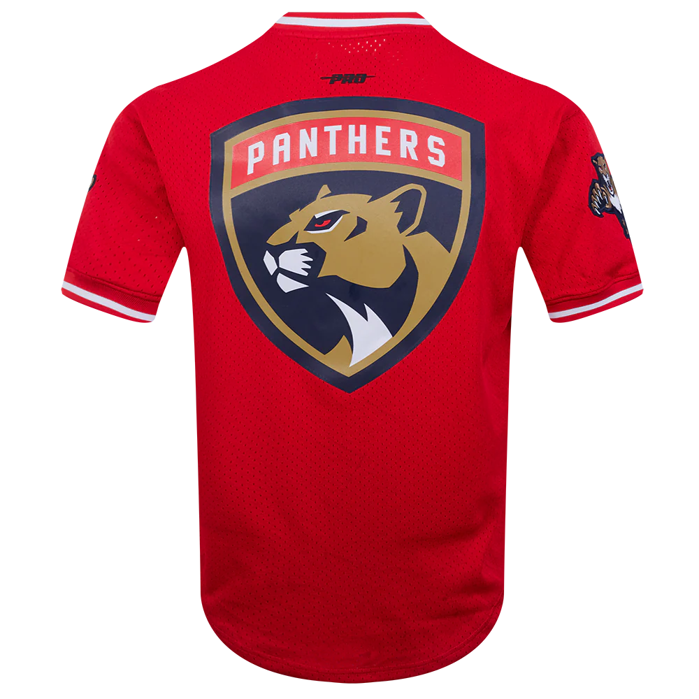 NHL FLORIDA PANTHERS CLASSIC MESH MEN'S TEE (RED) - Image 3