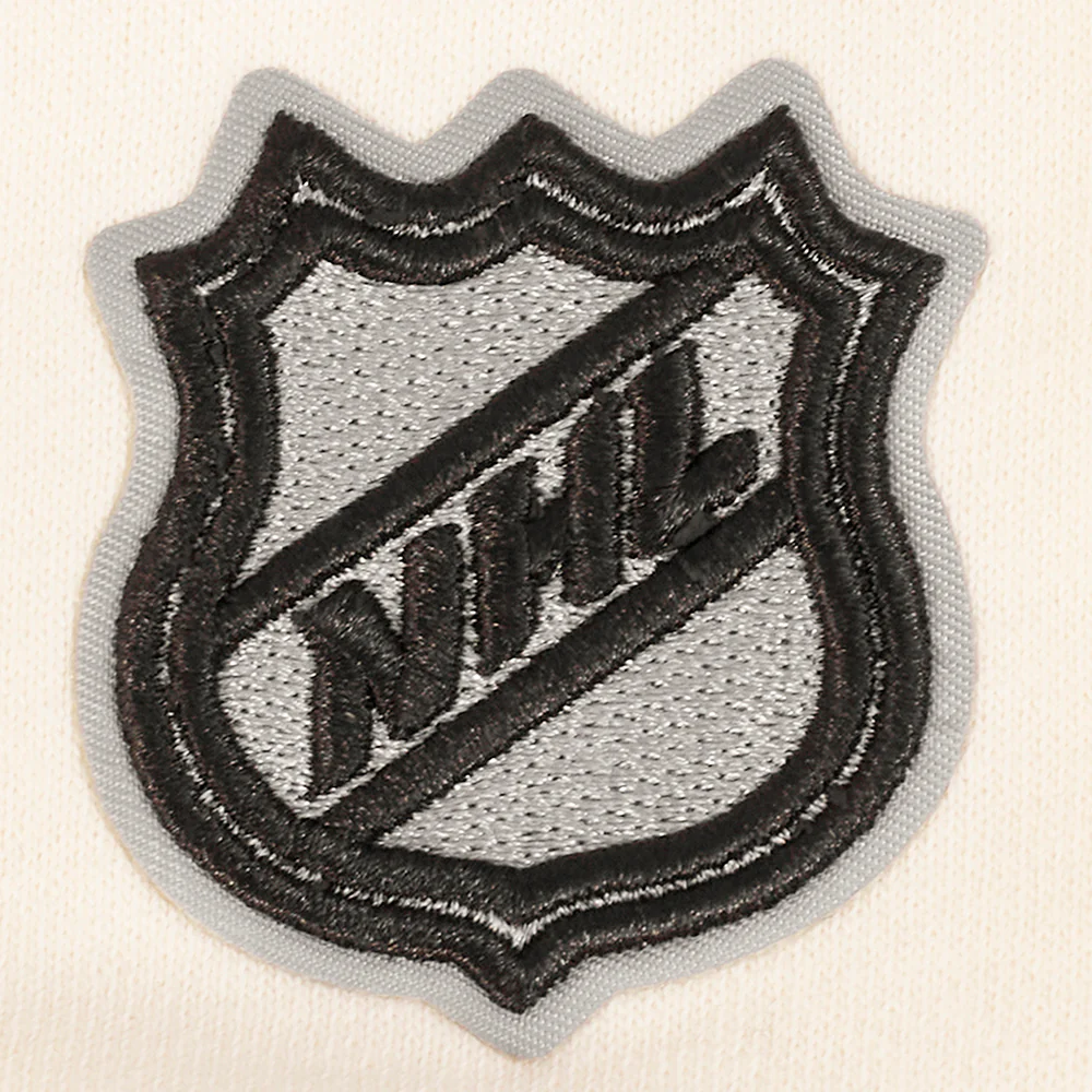 NHL LOS ANGELES KINGS REVERSE FRENCH TERRY MEN'S DROP SHOULDER FLC C (EGGSHELL) - Image 5