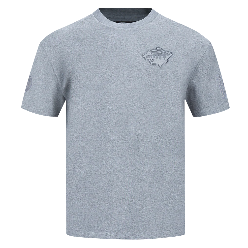 NHL MINNESOTA WILD NEUTRAL MEN'S DROP SHOULDER TEE (DARK HEATHER GRAY)